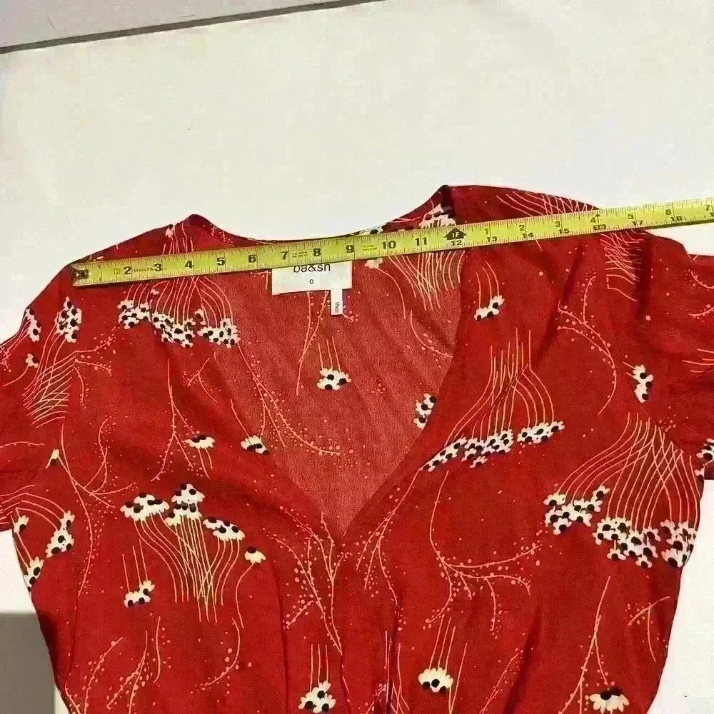BA&SH Womens Khan Rogue Floral Rayon Wrap Jumpshort Revolve Romper Size US 4 XS - Picture 9 of 16